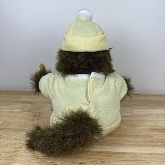 Vintage Hosung Monkey Plush Baby Chimp Joey Stuffed Animal PJ's 1994 Toy 10" - Picture 6 of 9